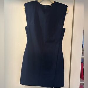 Saturday Club Wide Shoulder Shift Dress